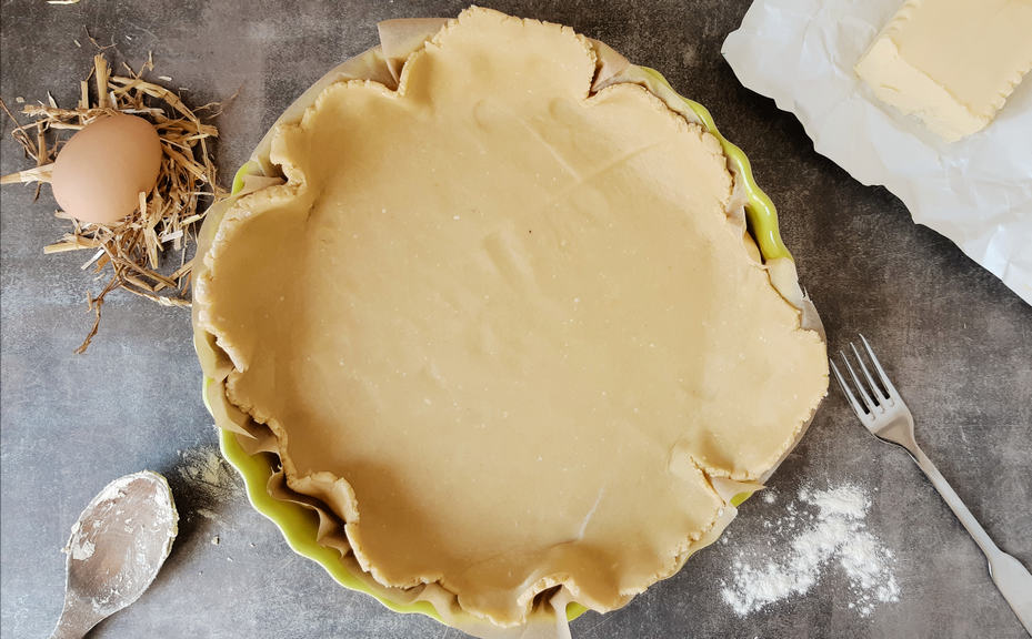 Pâte à tarte sans gluten au levain