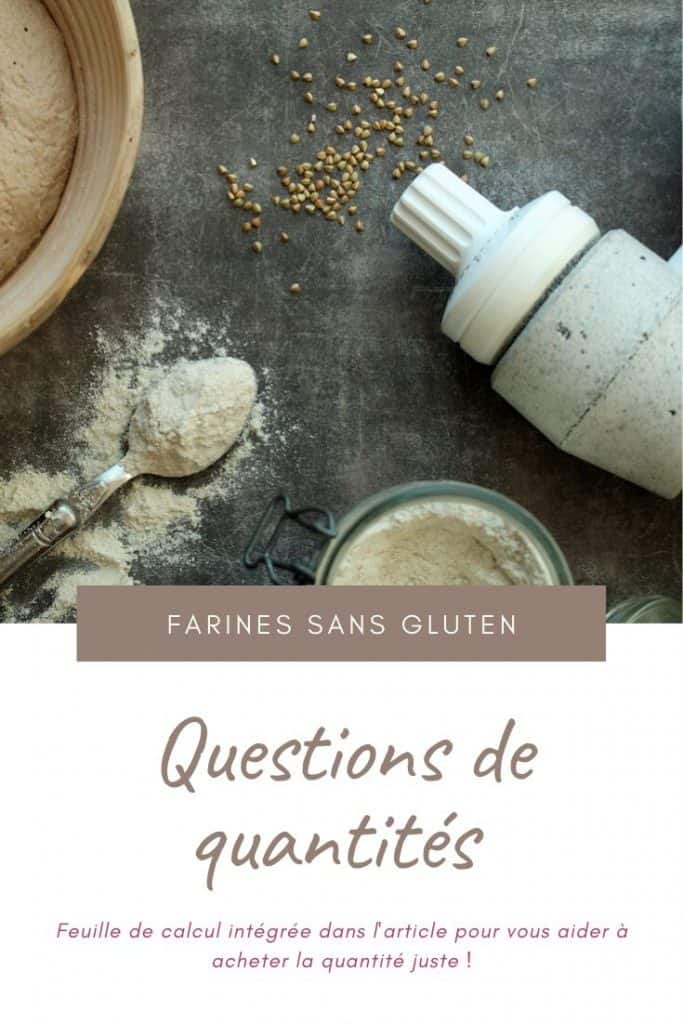 Farines sans gluten - quelles quantités acheter ? 