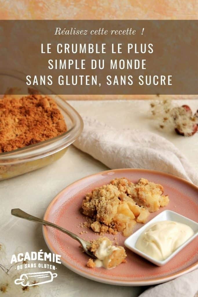 Recette de crumble sans gluten sans sucre